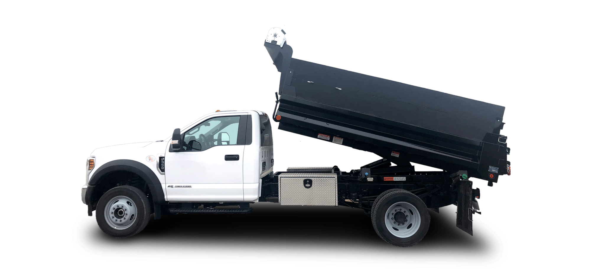 Rigid side dump bed